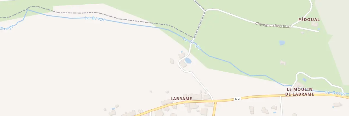 Plan du 23B Les Pres de la Brame à Vergt-de-Biron
