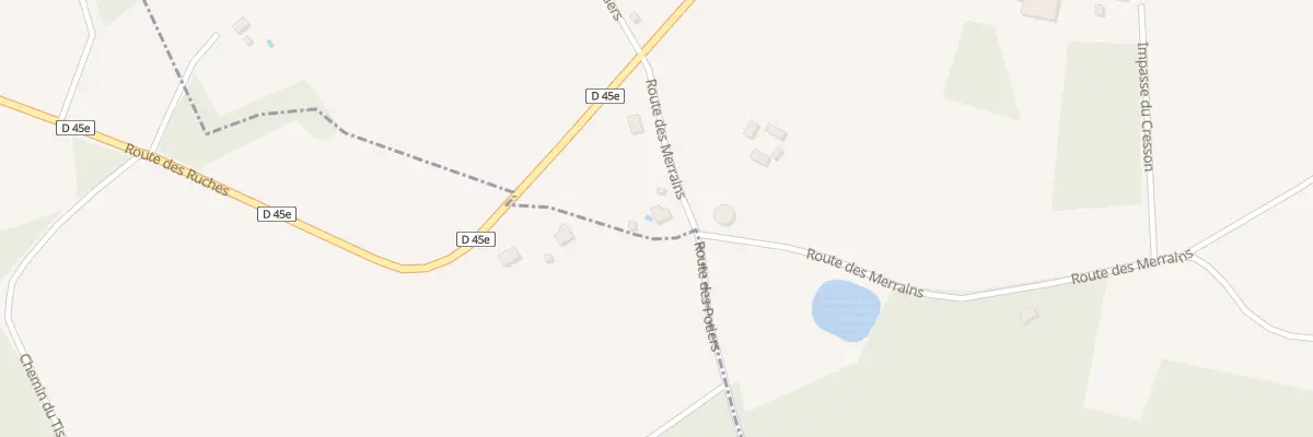Plan du 925 Rte des Merrains à La Douze