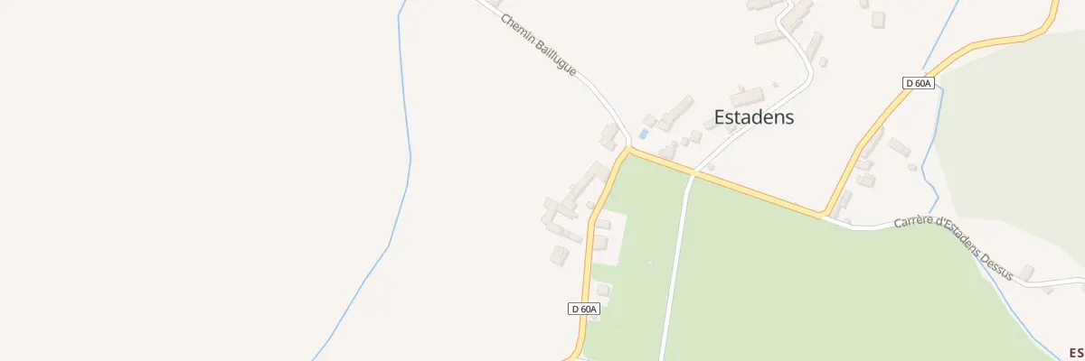 Plan du 251A Couloume à Estadens