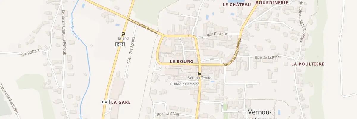 Plan du 2B Rue Victor Hugo à Vernou-sur-Brenne