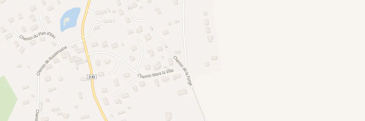 Plan du 63 Che de la Forge au Bosc du Theil