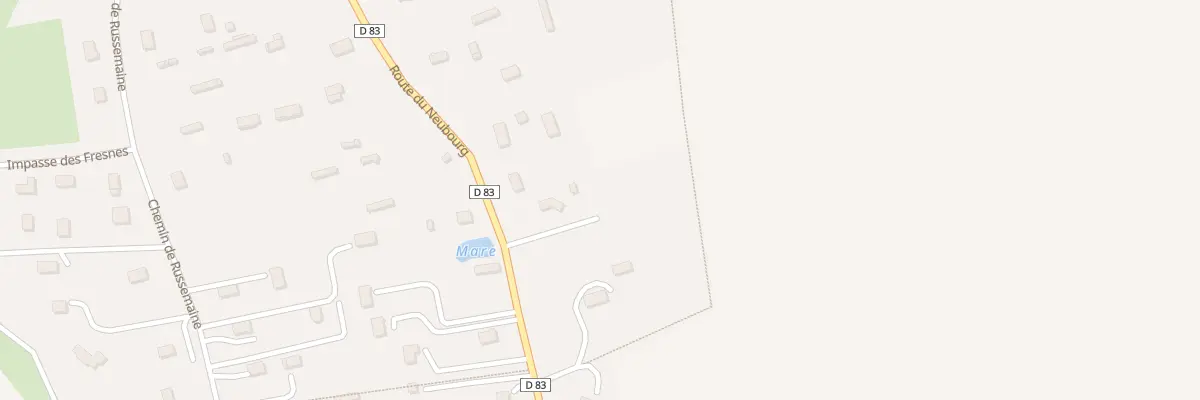 Plan du 129 Rte du Neubourg - Gros Theil au Bosc du Theil