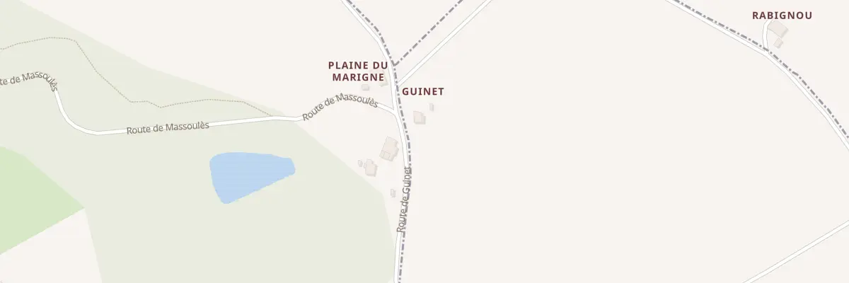 Plan du 45 Guinet à Frespech