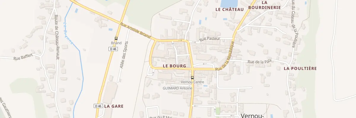 Plan du 1T Rue Victor Hugo à Vernou-sur-Brenne