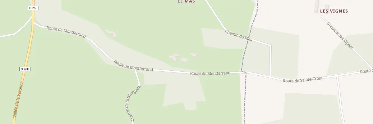 Plan du 44 La Combe du Mas à Sainte-Croix