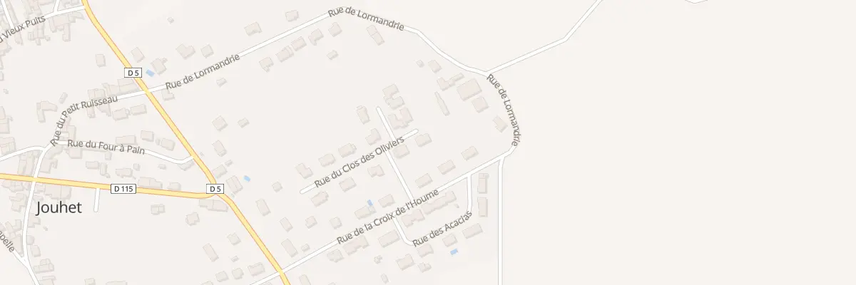 Plan du 10 Rue du Clos des Oliviers à Jouhet