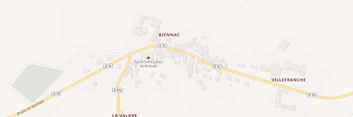 Plan du 12 Av de Biennac à Rochechouart