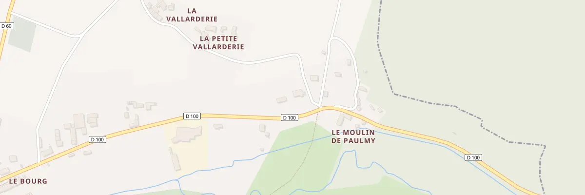 Plan du 25 La Petite Vallarderie à Paulmy