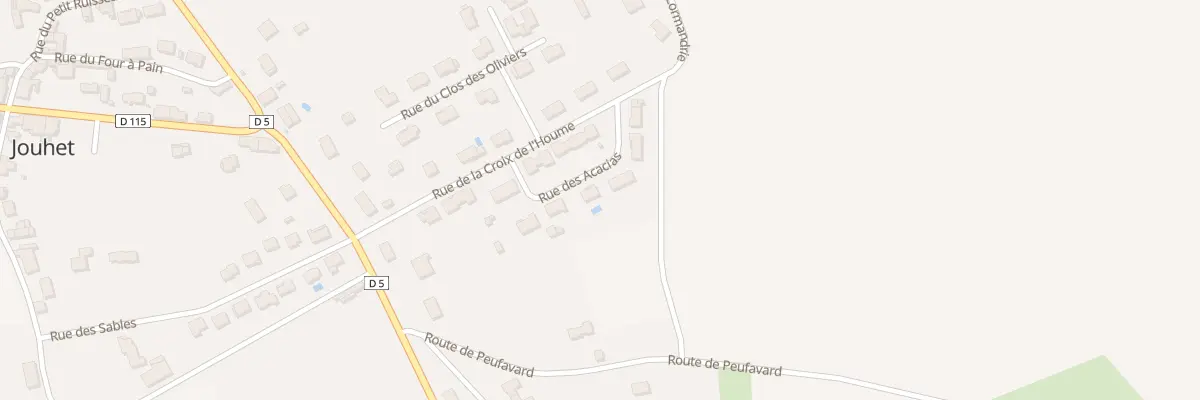 Plan du 6 Rue des Acacias à Jouhet