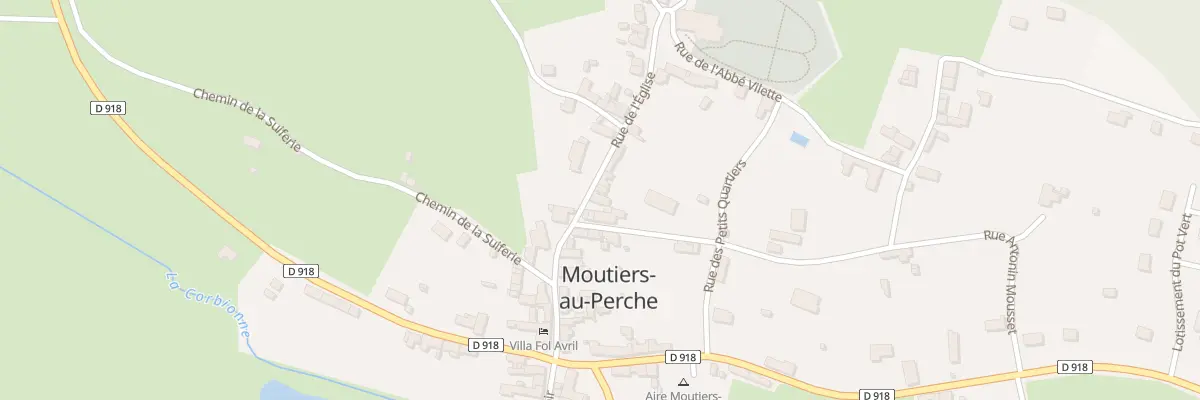 Plan du 16A Rue de l’Eglise à Moutiers-au-Perche