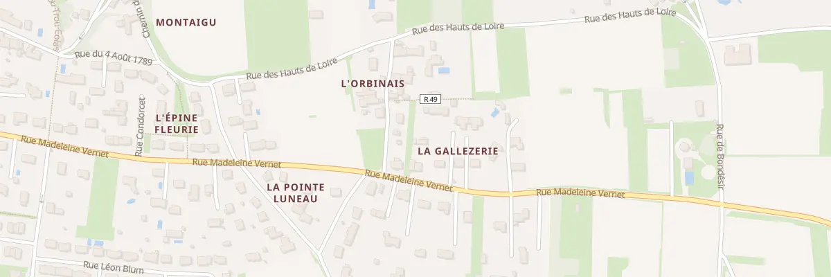 Plan du 63 Rue Madeleine Vernet à Montlouis-sur-Loire