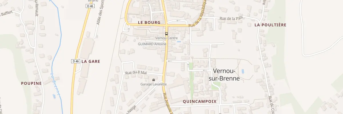 Plan du 25 Rue Joubert Fournier à Vernou-sur-Brenne