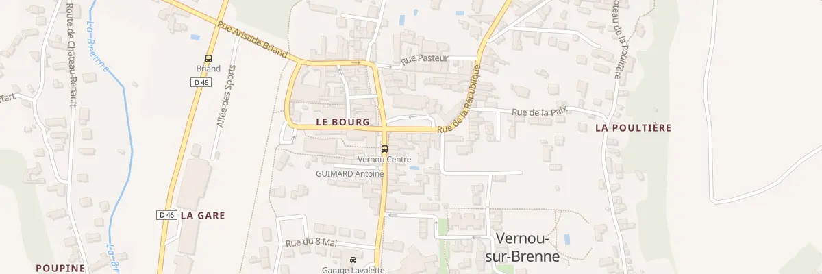 Plan du 3 Pl du Centenaire à Vernou-sur-Brenne