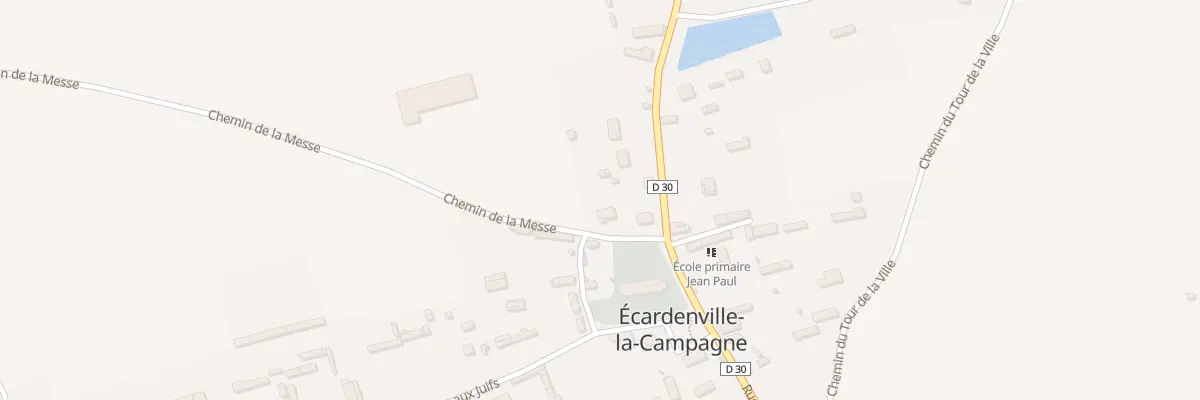 Plan du 4 Che de la Messe à Écardenville-la-Campagne
