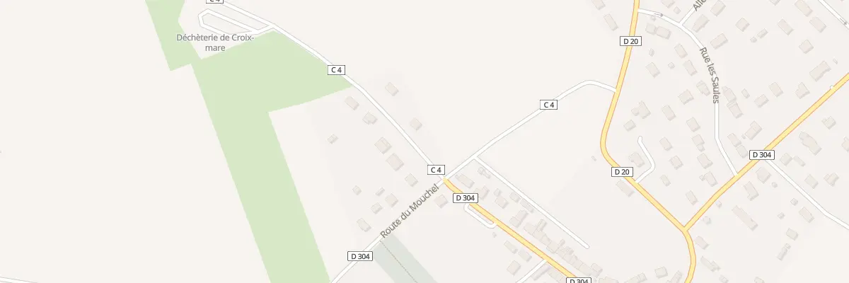 Plan du 38 Rte du Ham Yvelin à Croix-Mare