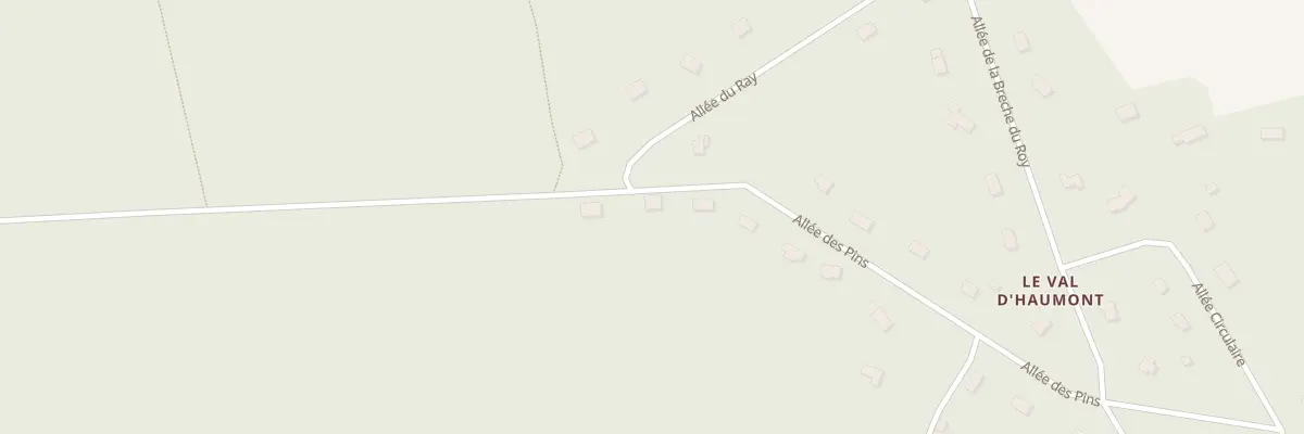 Plan du 54 All des Pins à Pullay