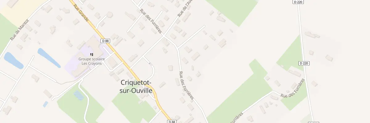 Plan du 705 Rue des Forrieres à Criquetot-sur-Ouville