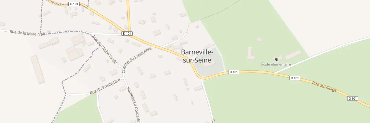 Plan du 831 Rue du Village à Barneville-sur-Seine
