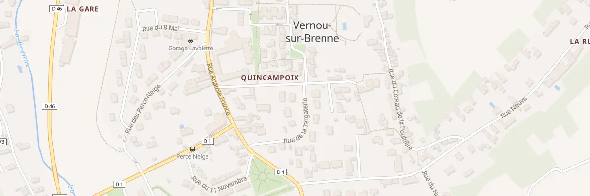 Plan du 7 Rue de la Tergaterie à Vernou-sur-Brenne