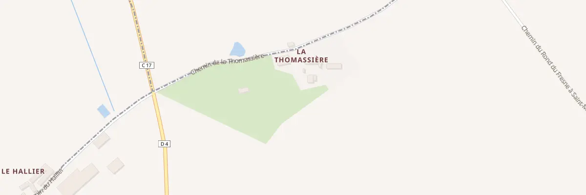 Plan du 1 Che de la Thomassière à Monthodon