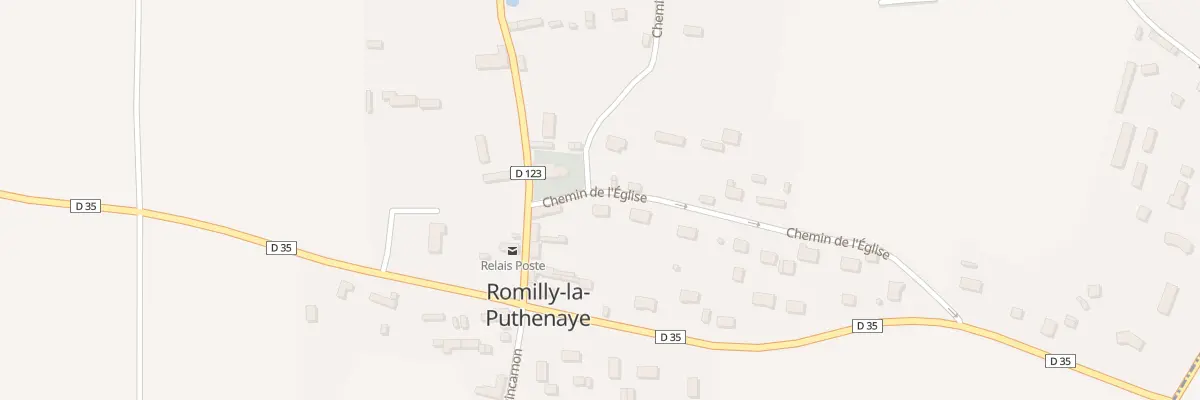Plan du 2 Che de l’Eglise à Romilly-la-Puthenaye