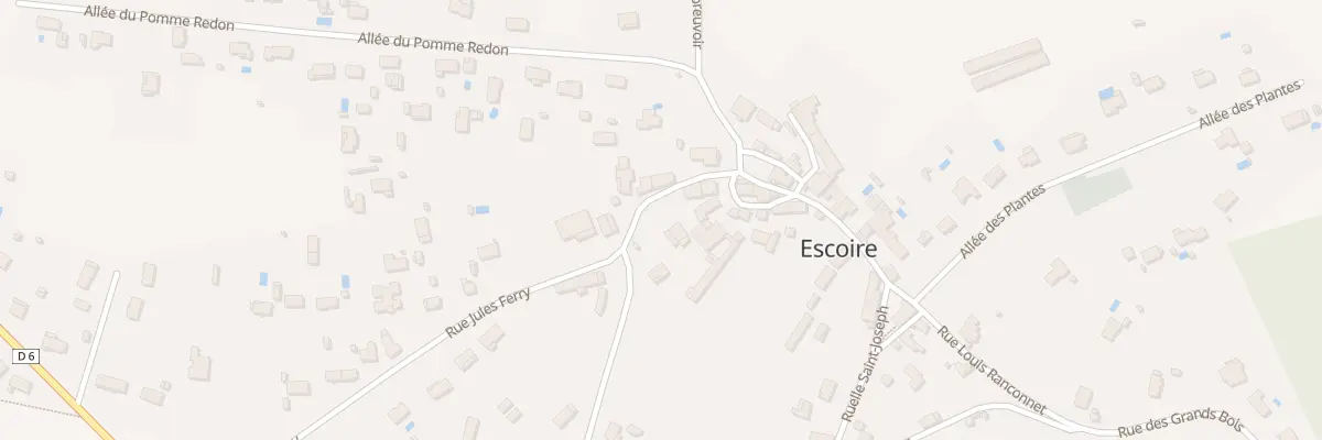 Plan du 1 Rue Jules Ferry à Escoire