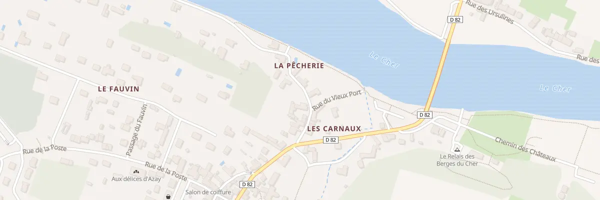 Plan du 12 Rue des Carnaux à Azay-sur-Cher