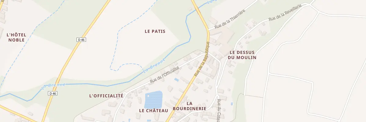Plan du 14 Rue de l’Officialité à Vernou-sur-Brenne