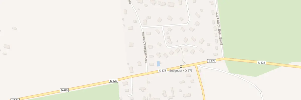 Plan du 74 Rte d’Honguemare à Bosgouet