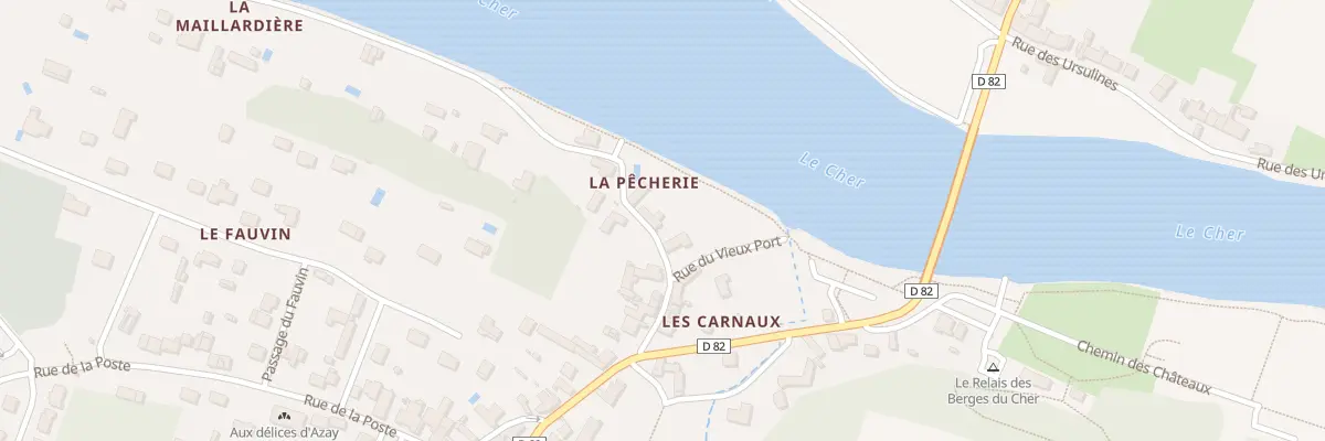 Plan du 11 Rue des Carnaux à Azay-sur-Cher