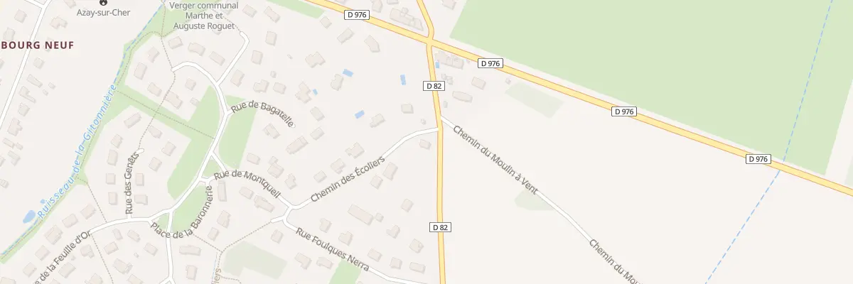 Plan du 568 Rte de Cormery à Azay-sur-Cher