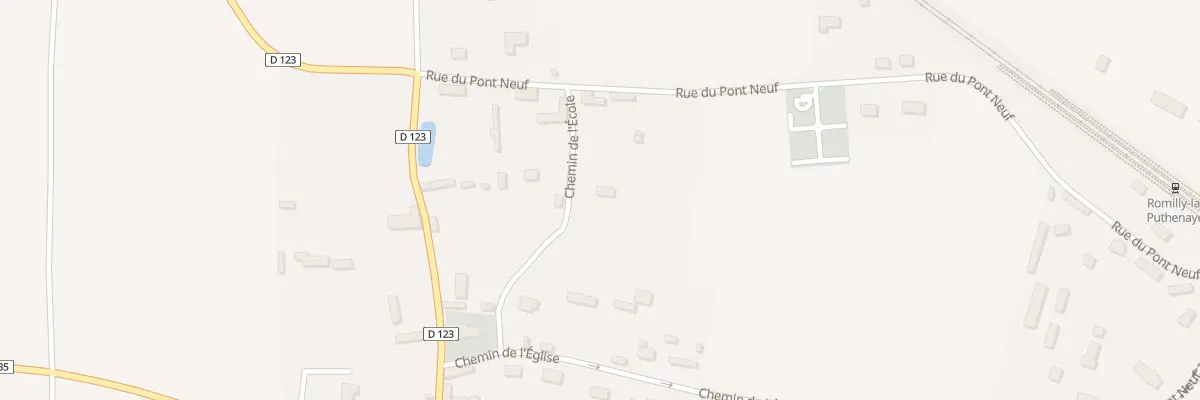 Plan du 2 Sen Saint Pierre à Romilly-la-Puthenaye