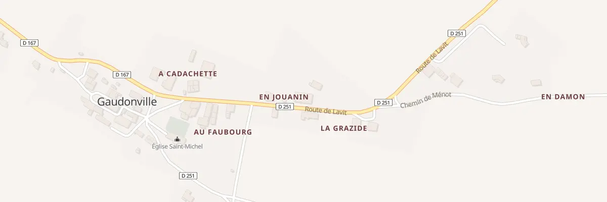 Plan du 5039 En Jouanin à Gaudonville