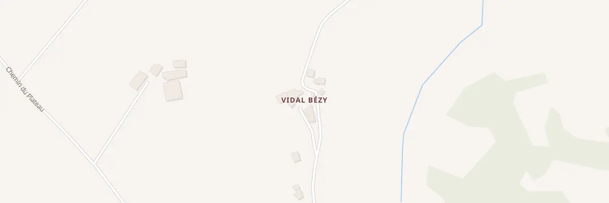 Plan du 5065 Combe de Vidal Bezy à Massels