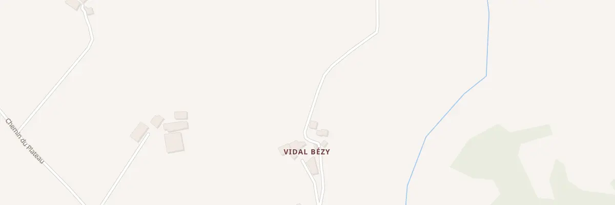 Plan du 5064 Combe de Vidal Bezy à Massels