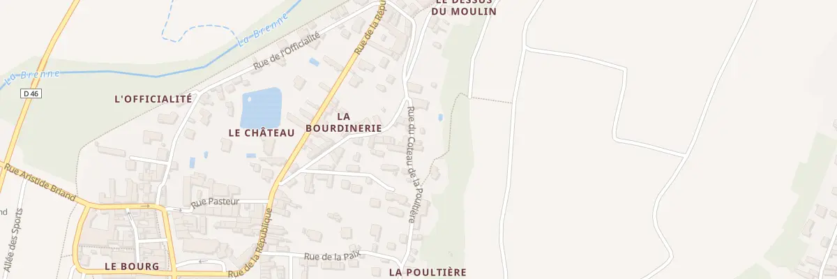 Plan du 55B Rue du Coteau de la Poultière à Vernou-sur-Brenne