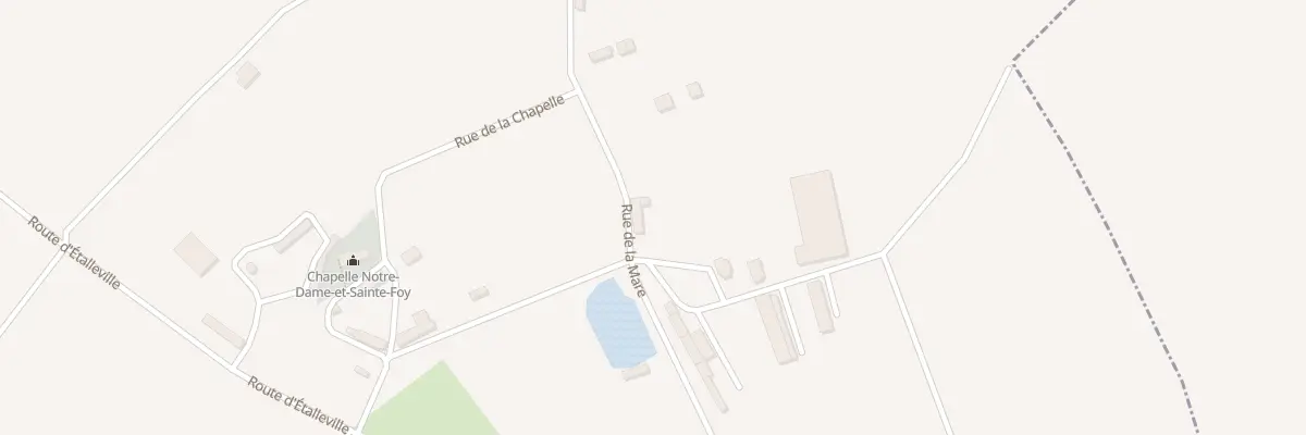 Plan du 7 Rue de la Mare à Prétot-Vicquemare