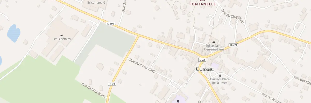 Plan du 2 Rue de La Palène à Cussac