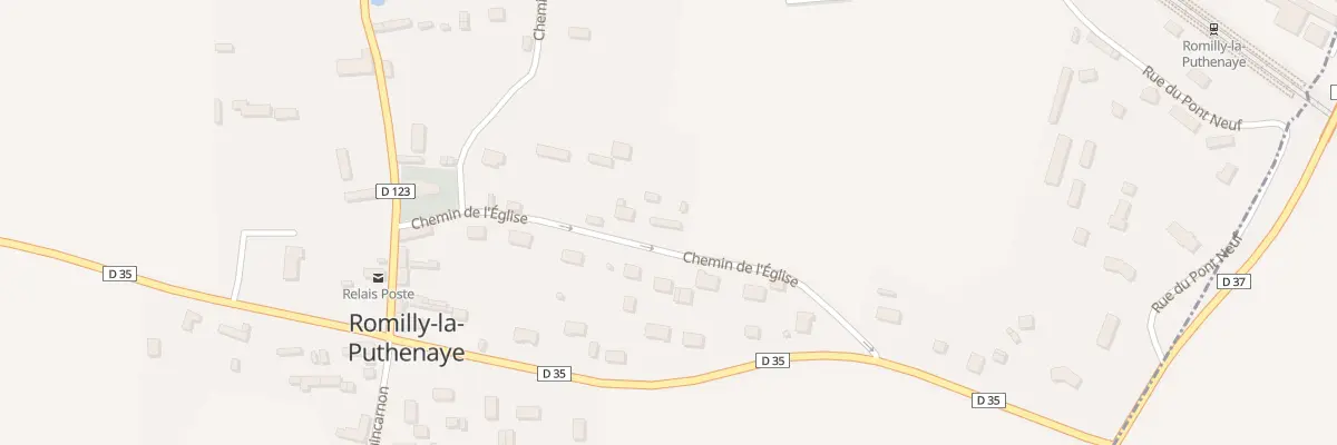 Plan du 7 Che de l’Eglise à Romilly-la-Puthenaye