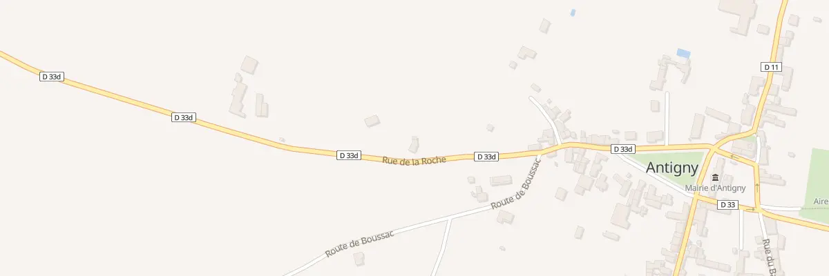 Plan du 16 Rue de la Roche à Antigny