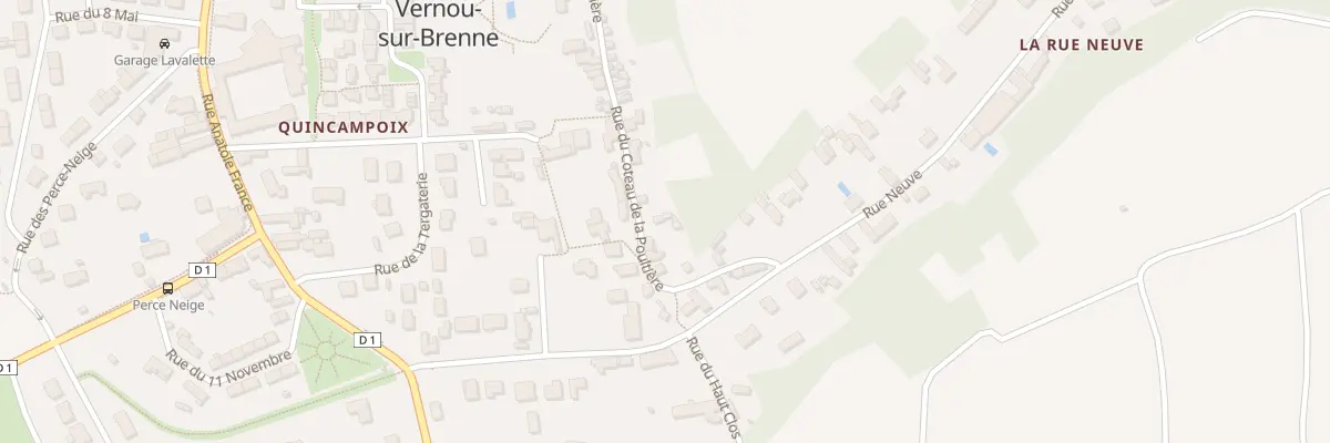 Plan du 13 Rue du Coteau de la Poultière à Vernou-sur-Brenne