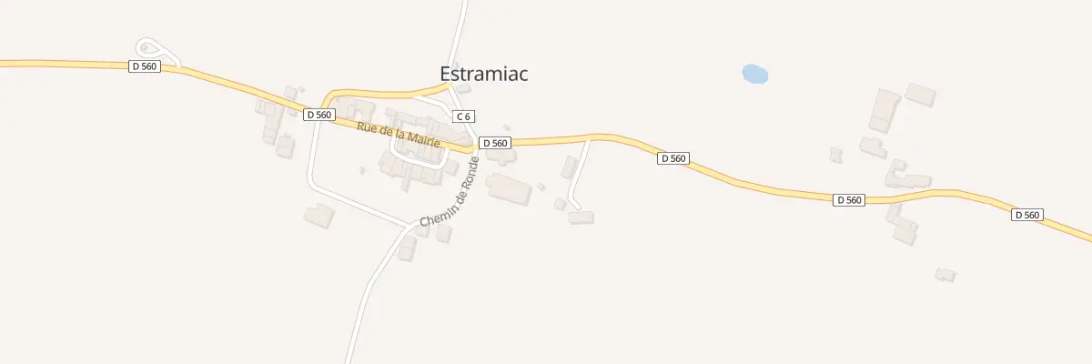 Plan du 5027F Aux Claux à Estramiac
