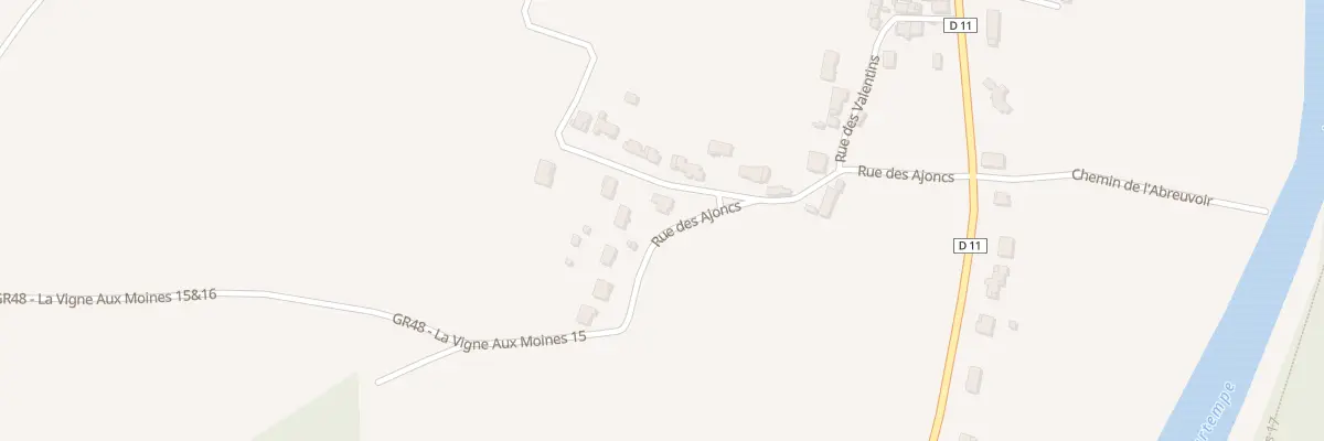Plan du 1 Rue des Genêts à Antigny