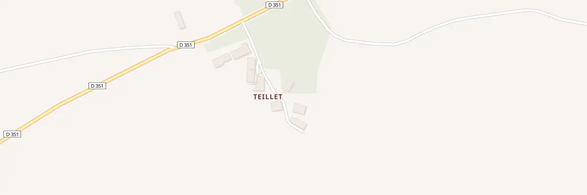 Plan du 5181 Teillet à Brigueuil