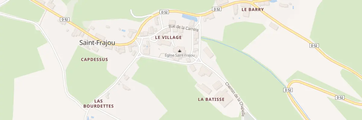 Plan du 30B Le Village à Saint-Frajou