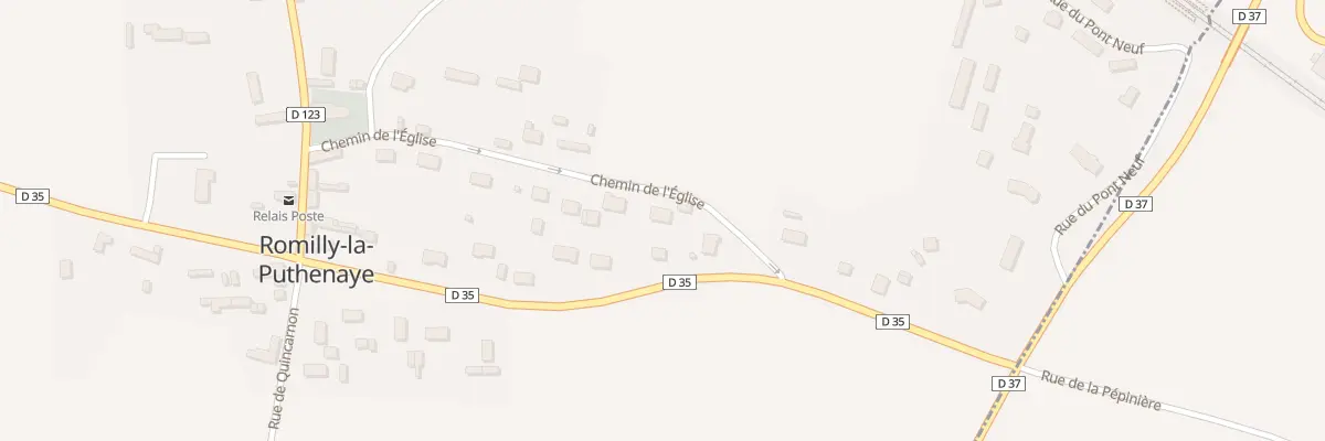 Plan du 16 Che de l’Eglise à Romilly-la-Puthenaye