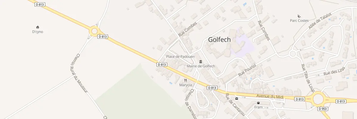 Plan du 11 Pl du Padouen à Golfech