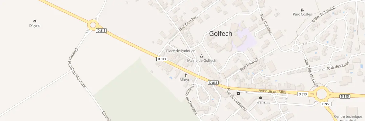 Plan du 7 Pl du Padouen à Golfech