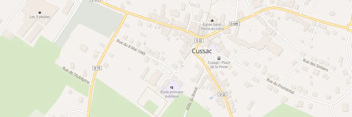 Plan du 8 Rue du 8 Mai 1945 à Cussac