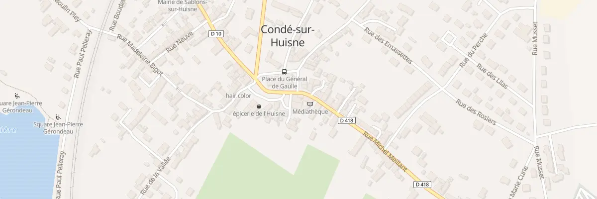 Plan du 17 Pl du Gen de Gaulle à Sablons sur Huisne